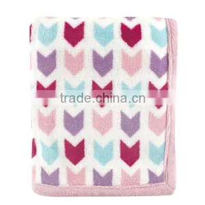 Trade Assurance Printed Custom 100%cotton Velour Throw Baby Swaddle Blanket thumbnail-3
