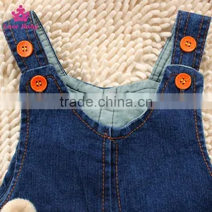 2015 Hot Sale Baby Jeans Children Denim Overalls Kids Carton Bear Fashion Jeans thumbnail-3