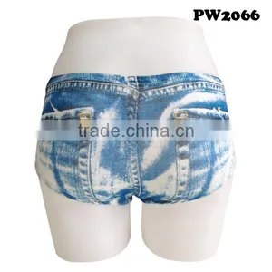 Ladies Boyshort With Imitation Jeans Printing thumbnail-2