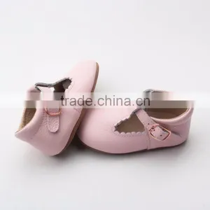 Wholesale Italian Leather Baby Kids Shoes Rubber Sole thumbnail-4