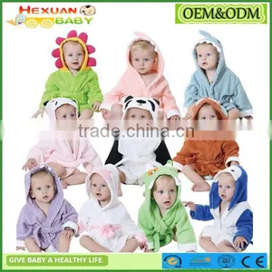 Hooded Animal Bathrobe Cartoon Baby Towel Character 07 thumbnail-1