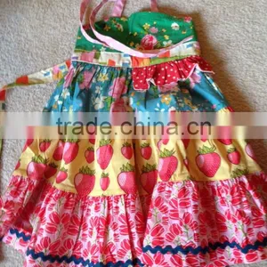 Baby Girls Meadow Sweet Braces Skirt Floral Dress thumbnail-1