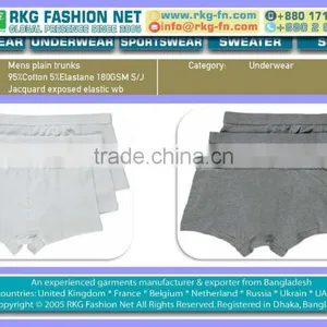 Men Jacquard Elastic Boxer Briefs thumbnail-1