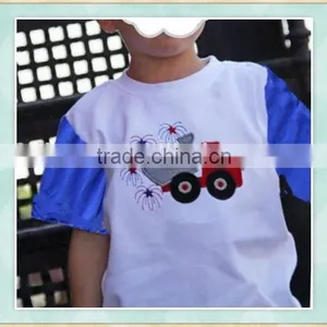 2017National Day Baby Boys O-neck Casual Short Seleeves T-shirt Simple Pattern Printer thumbnail-2