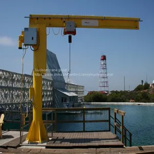 Widely Used Derricking Jib Crane With Swivel Facility up to 360 Degree thumbnail-4
