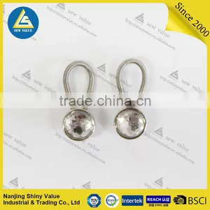 Different Sizes Custom Packing Cheap Metal Collar Extenders for Shirts With Crystal on the Surface thumbnail-5