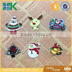 6pcs/set Embroidered Cloth Affixed Santa Claus Christmas Series Ironing Adhesive Stickers Patches thumbnail-2
