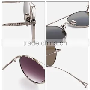 Fashion Metal Vintage UV Proof Round Mirror Steampunk Sunglass thumbnail-3