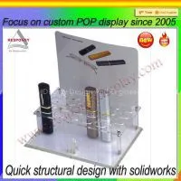 Transparent Acrylic Cosmetic Display Stand Display Organizer With Drawers thumbnail-1