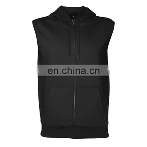 Wholesale Custom Sleeveless Hoodie thumbnail-1