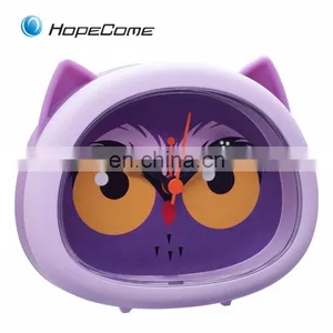 2017 New Customized Design Animal Owl Shape Table Clock thumbnail-3