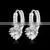 New Arrival Cute Stud Silver Jewelry Earrings Latest Hanging Rhinestone Clip On Earrings thumbnail-5
