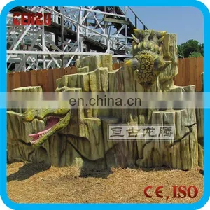 Amusement Park High Simulation Funny Dinosaur Head Wall thumbnail-1