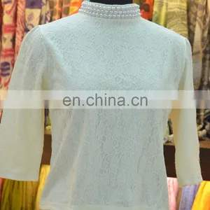 100% COTTON SEXY BLOUSES FOR GIRLS 2017 thumbnail-3