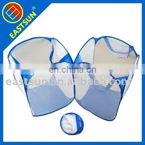 Mesh Folding Laundry Hamper thumbnail-1