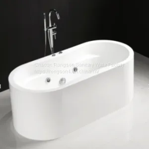 Oval Indoor Acrylic Freestanding Bathtub thumbnail-1