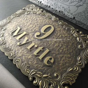 ​Door Number Logo Making Copperplate CNC Making thumbnail-4