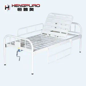 Adjustable Cheap Manual Hospital Medical Patient Bed for Handicapped thumbnail-4