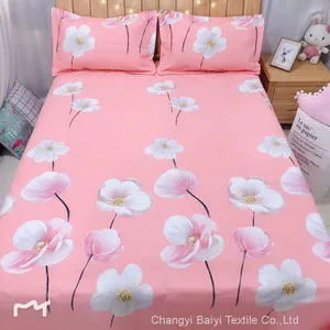 Wholesale 100% Polyester Flower Print Bedsheet Fabric/Printed Fabric for Making Bed Sheet thumbnail-1