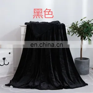 Adult Brushed Hooded Coral Fleece Blanket Super Soft Polar Fleece Blanket Custom Printed for Bed thumbnail-4