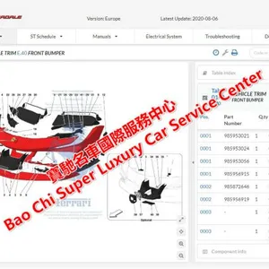 Ferrari Mclaren AstonMartin Lamborghini Bentley Maserati EPC Spare Parts Catalogue thumbnail-4