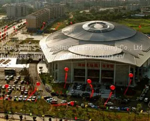 Anhui Tongcheng Stadium Steel Structure Roof Project thumbnail-5