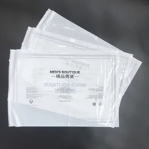 Custom Pe Cpe Plastic Packaging Bag With Zipper for Clothing thumbnail-2