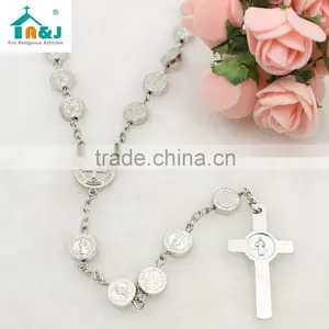 St. Benedict Metal Beads Rosary thumbnail-3