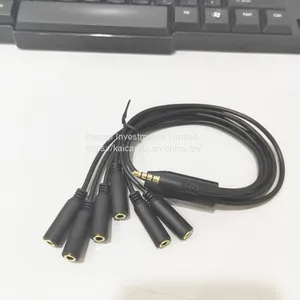 Cable Audio OEM ODM Factory Wire Harness Customized Cable Audio Cable Assembly 3.5mm 4 Poles Audio Plug to Jack 1/6 thumbnail-4