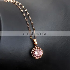9K, 14K, 18K Real Gold Cable Chains Necklace Yellow Gold Rose Gold White Gold Solid Gold Link Chain thumbnail-3