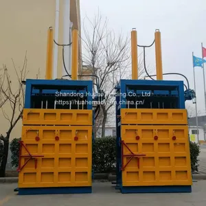Semi Automatic Vertical Industrial Waste Hydraulic Packer Used Clothes Woven Bag Baler thumbnail-3