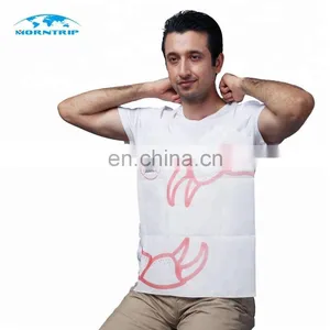 Adult Children Custom Printed Lobster Crab Disposable Plastic Restaurant Bib thumbnail-3