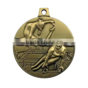 3D Custom Casting Kung fu Metal Medal With Ribbon thumbnail-1