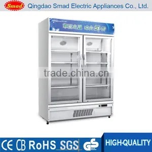 420 Double Door Display Cooler Showcase With Top Light thumbnail-2