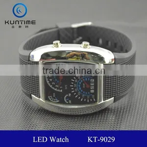Hot Sale Sports Flash LED Car Speedometer Meter Dial Men Gift Watch thumbnail-4