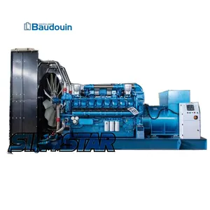 280kw to 2000kw Diesel Power Electric Generator Powered by Baudouin for Industrial Use thumbnail-1