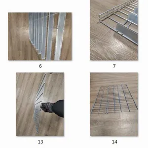 Industrial Flared Channel Heavy Load Capacity Flared Pallet Rack Wire Decking thumbnail-5