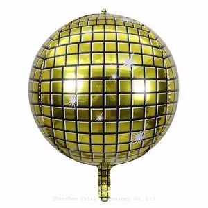 Bulk 22-Inch 4D Metallic Disco Foil Balloons for Birthday Bar Party Decorations Wholesale Supplies thumbnail-4