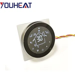 The Latest HY312 Smart Phone Wifi Thermostat Touch Screen Type thumbnail-4