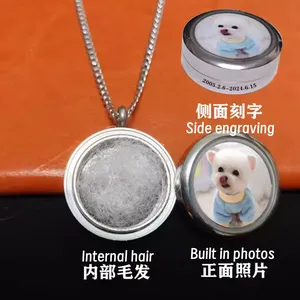 Pet Loss Memorial Jewelry Pendant Necklace for Dog & Cat Owners thumbnail-2