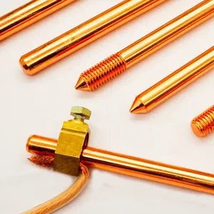 Copper Clad Earth Rod for Oil Gas Refinery Hazardous Area 20mm 25mm 2m 3m ATEX Earthing thumbnail-2