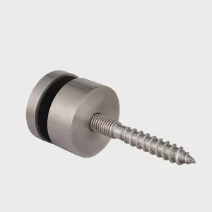 Factory Direct Stainless Steel Standoff 50mm Diameter SS316 Solid Satin Finish Heavy Duty thumbnail-2