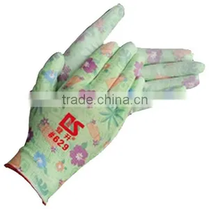 Polyester pu Coated Glove/ PU Coated Working Cut Resistance Gloves thumbnail-4