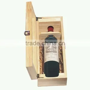 Customized Wooden Wine Box With Handle thumbnail-4