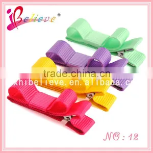 Wholesale Newest Customized Boutique Colored Alligator Hair Clips thumbnail-2