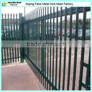 RAL 6005 Green Powder Coating Palisade Security Fencing thumbnail-3