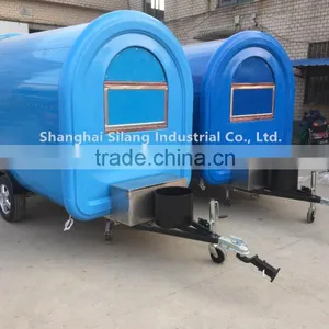 Light Blue Food Cart Mobile Food Trailer Mobile Beach Vending Cart Vending Truck Food Catering Trucks thumbnail-4