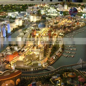 Urban Masterplan Model With Great Illuminated Effect for Exhibition thumbnail-1