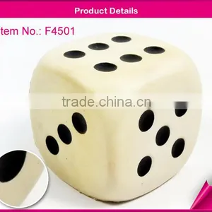 Black Dot White PU Dice thumbnail-2