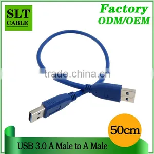 SLT 50cm High Speed Usb 3.0 A Male to A Male Cable in Blue thumbnail-1